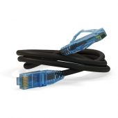 Hyperline PC-LPM-UTP-RJ45-RJ45-C6-0.3M-LSZH-BK