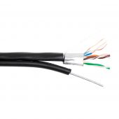 Кабель FTP 5E Eletec 4x2xAWG24 наружный с тросом, 305 м, медь (06-523)