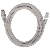 Патч-корд S/FTP REXANT категория 6A (10G), RJ45-RJ45, неэкранированный, 28AWG, LSZH, серый, 2 м