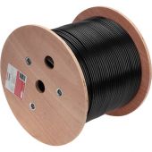  - Кабель витая пара U/UTP, CAT 6, PE, 4PR, 23AWG, OUTDOOR, SOLID, черный, 305м REXANT (01-0058)